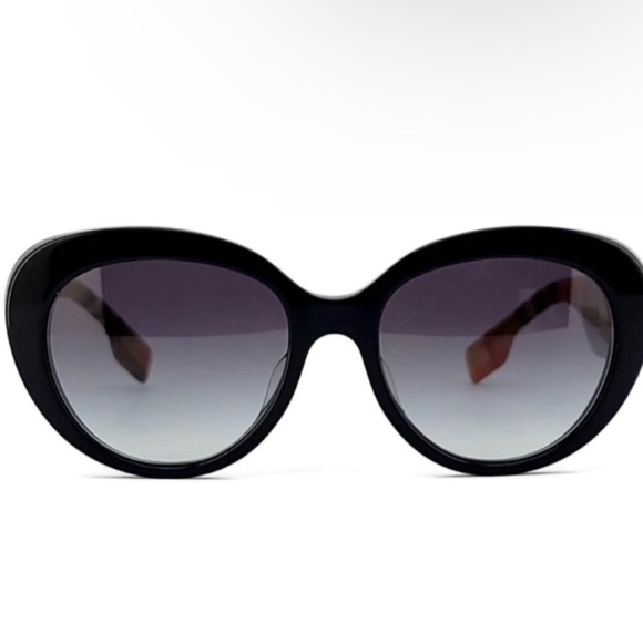 BURBERRY plaid arms soft cat-eye sunglasses NWT main image 4
